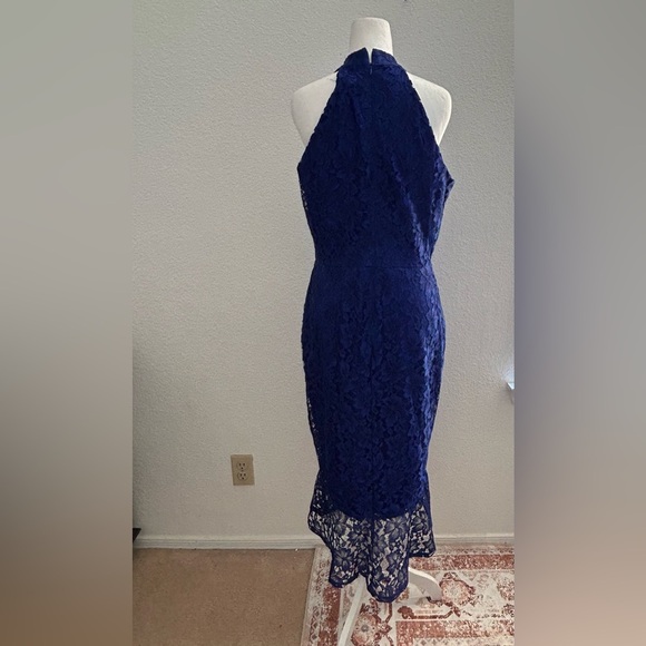 Enfocus Studio Navy Lace Midi Dress - Picture 2 of 9